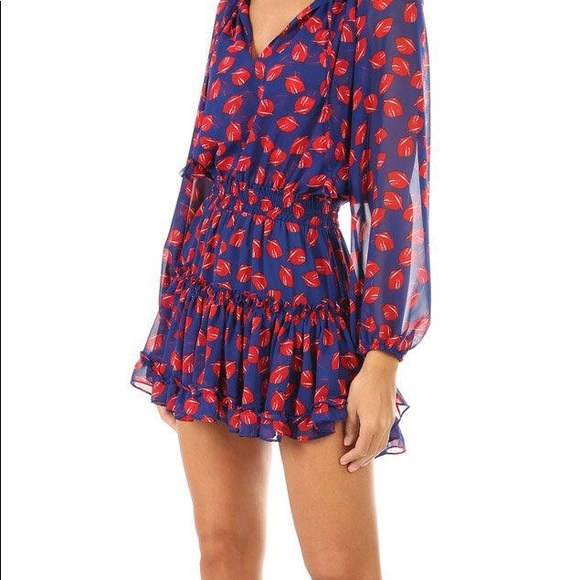 Misa Los Angeles Dresses & Skirts - Misa Los Angeles Carla Dress Medium Red Blue
